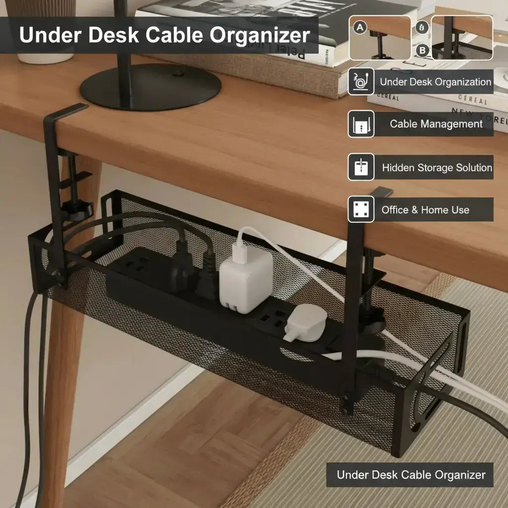 The Stealth Under-Desk Cable Management Tray