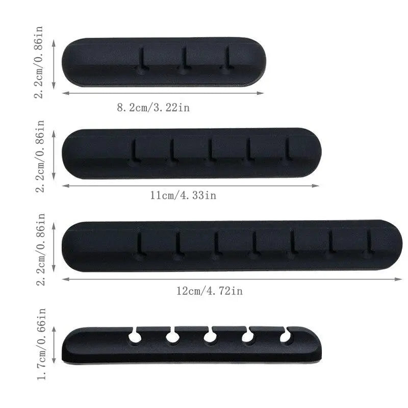 Minimalist Silicone Cable Anchor (Set of 3)