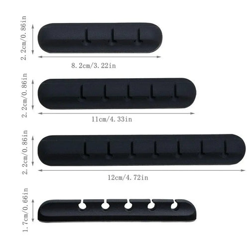 Minimalist Silicone Cable Anchor (Set of 3)