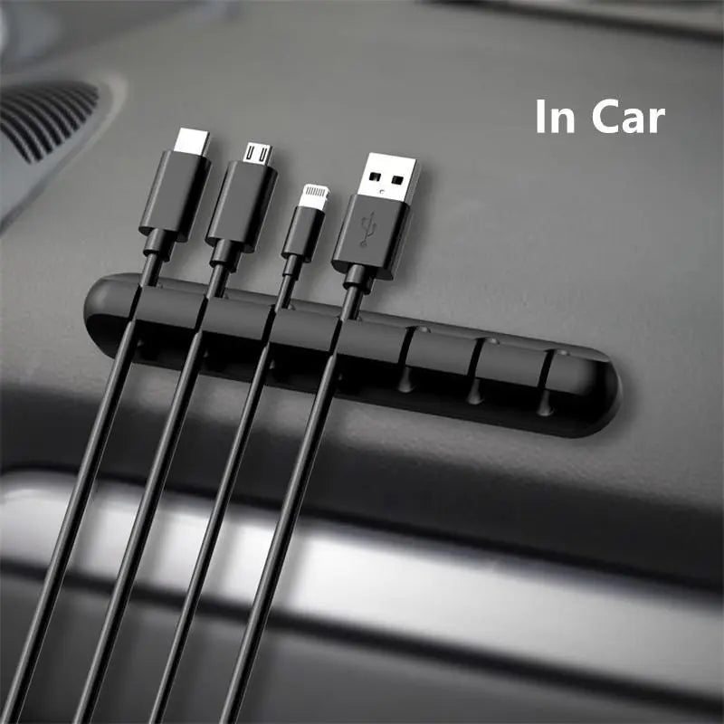 Minimalist Silicone Cable Anchor (Set of 3)