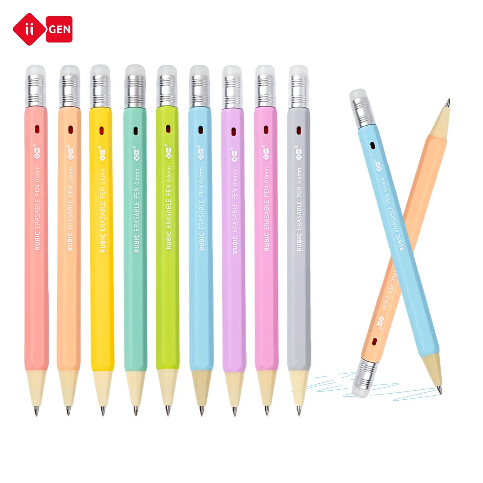 Precision Erasable Gel Pens (Hexagonal Grip)