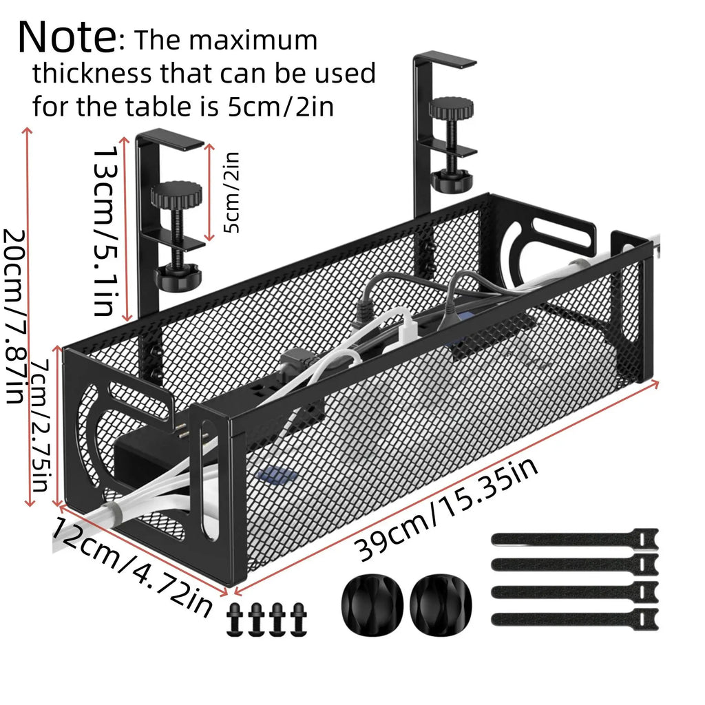 The Stealth Under-Desk Cable Management Tray