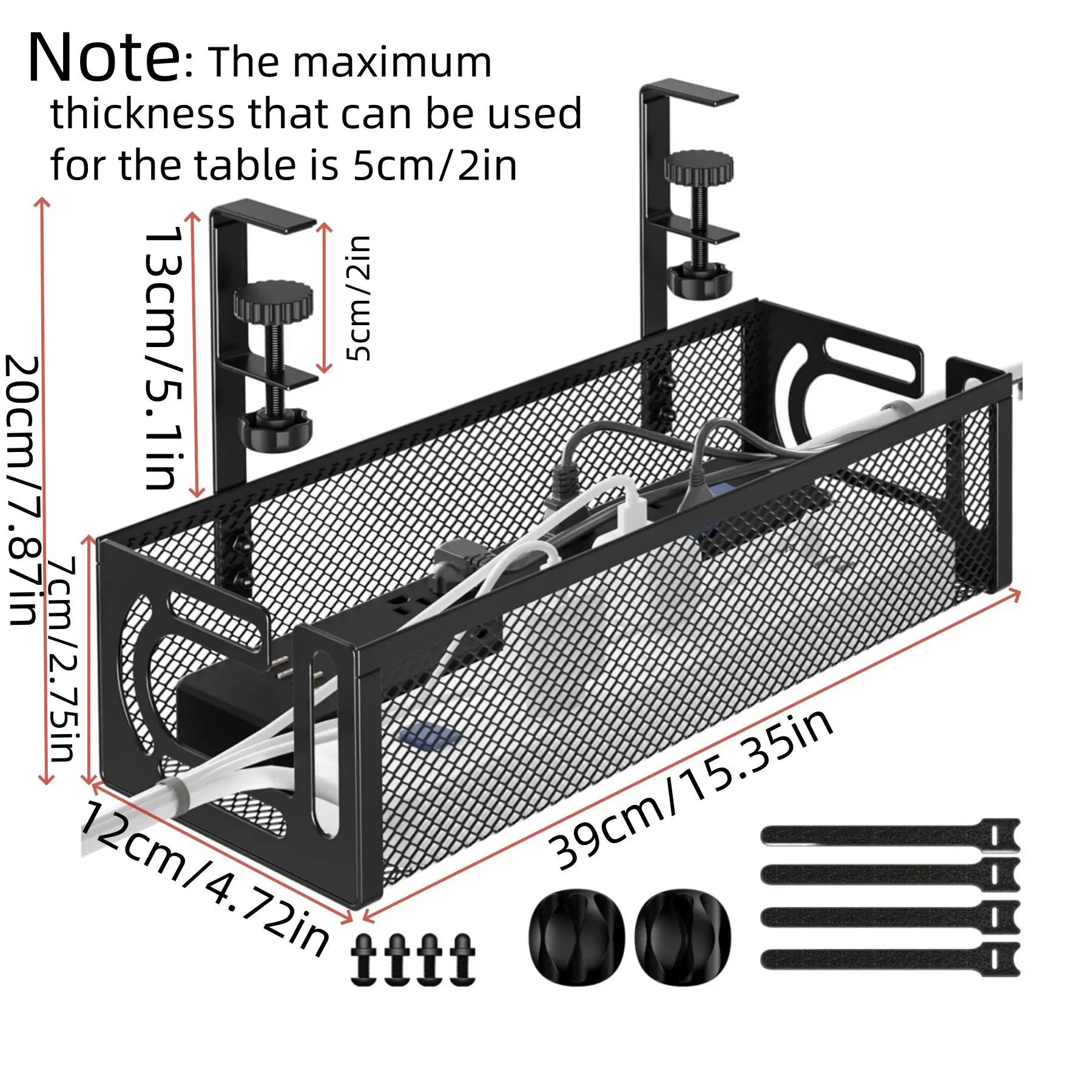 The Stealth Under-Desk Cable Management Tray