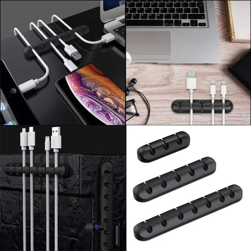 Minimalist Silicone Cable Anchor (Set of 3)
