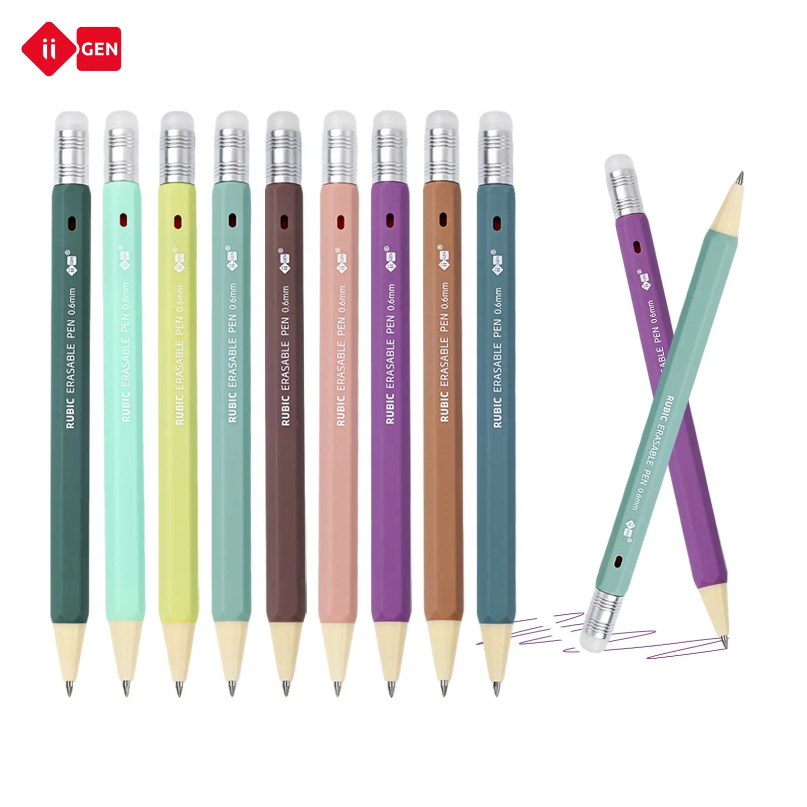 Precision Erasable Gel Pens (Hexagonal Grip)