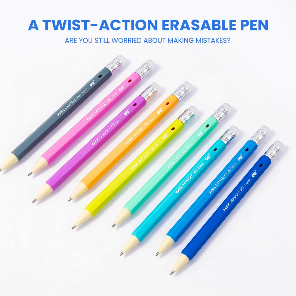 Precision Erasable Gel Pens (Hexagonal Grip)