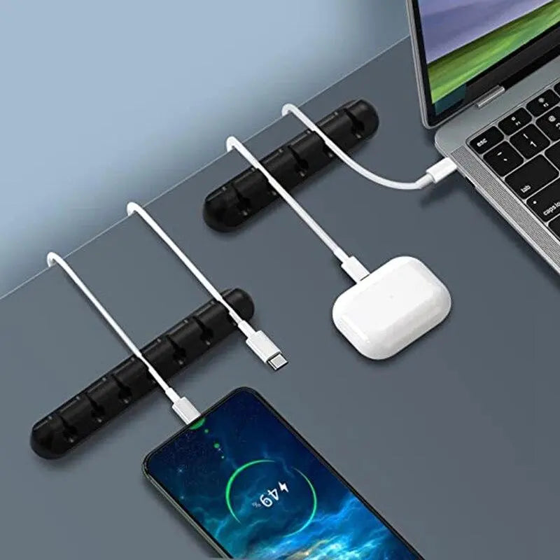 Minimalist Silicone Cable Anchor (Set of 3)